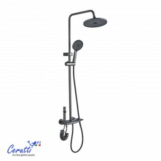 Душевая стойка Ceruttispa IGINO G графит